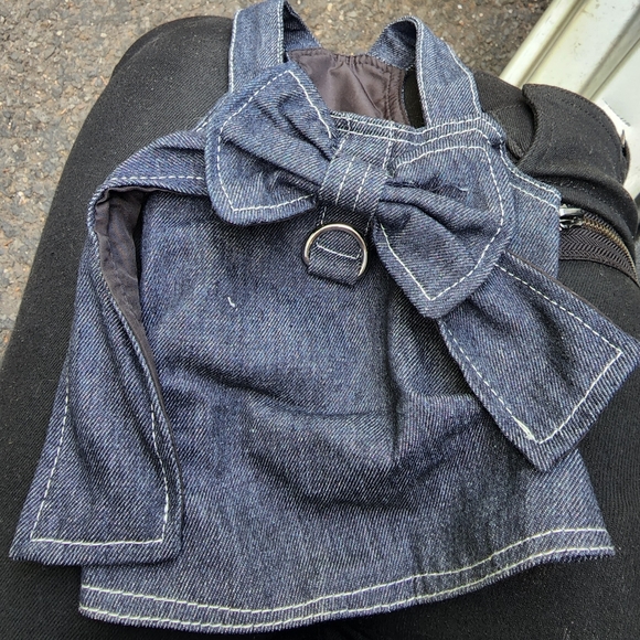 Two dog jean dresses size small and one small - Picture 1 of 2